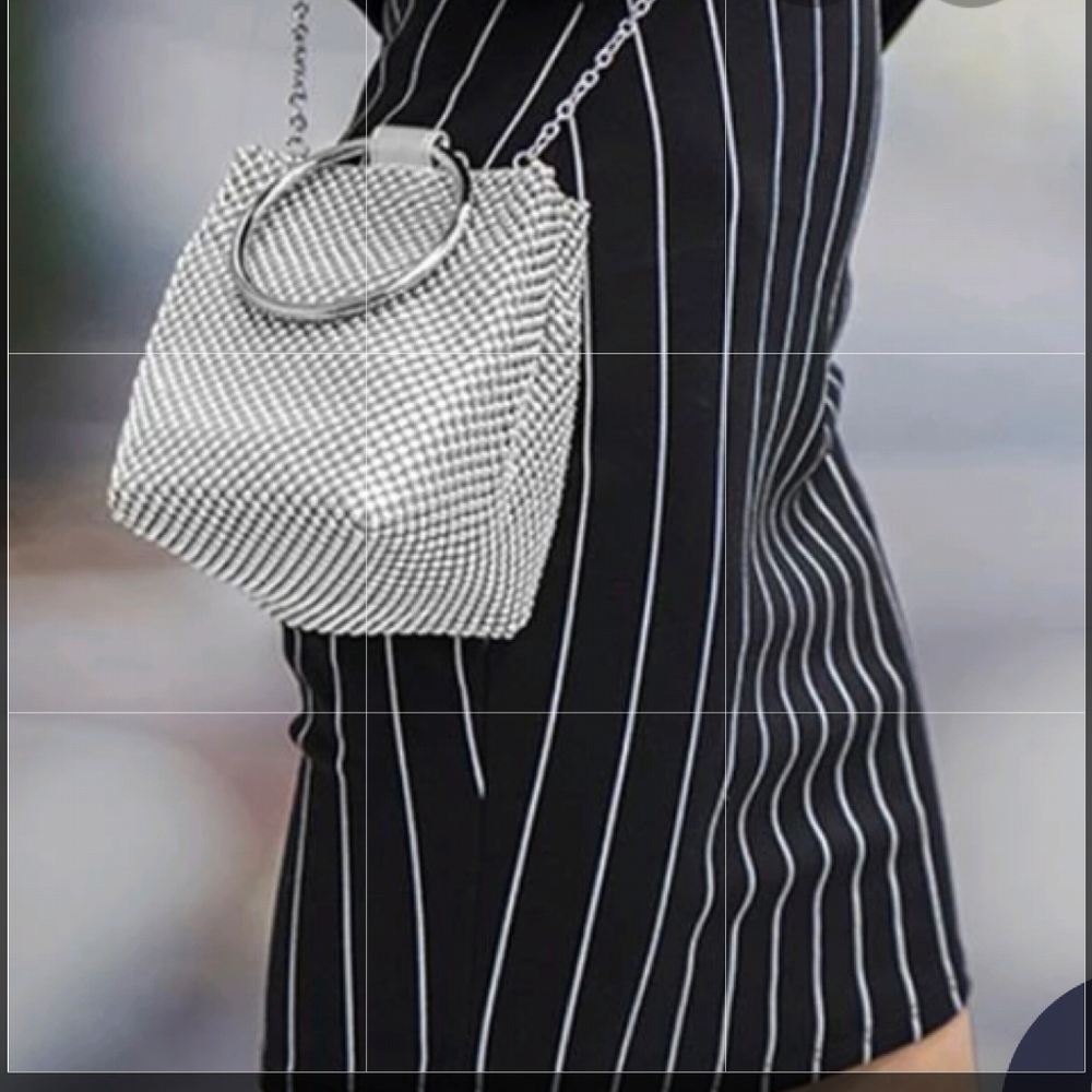 Elegant Silver Women's Handbag - Picture 7 of 12